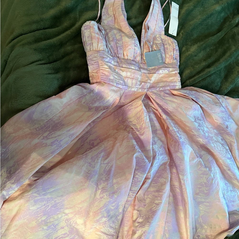 Elegant Pink and Purple Gown Bradley Mischka
